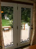 Garden Door with Patina Caming Decorative Glass